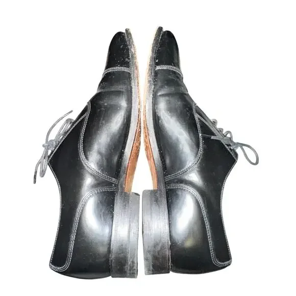 Loake Last Oxfords Men's Size 8.5 Black Leather Professional Collection Cap Toe